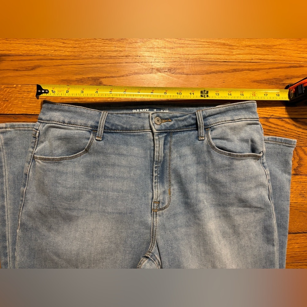 Old Navy Light Blue Flare Jeans - Picture 5 of 7